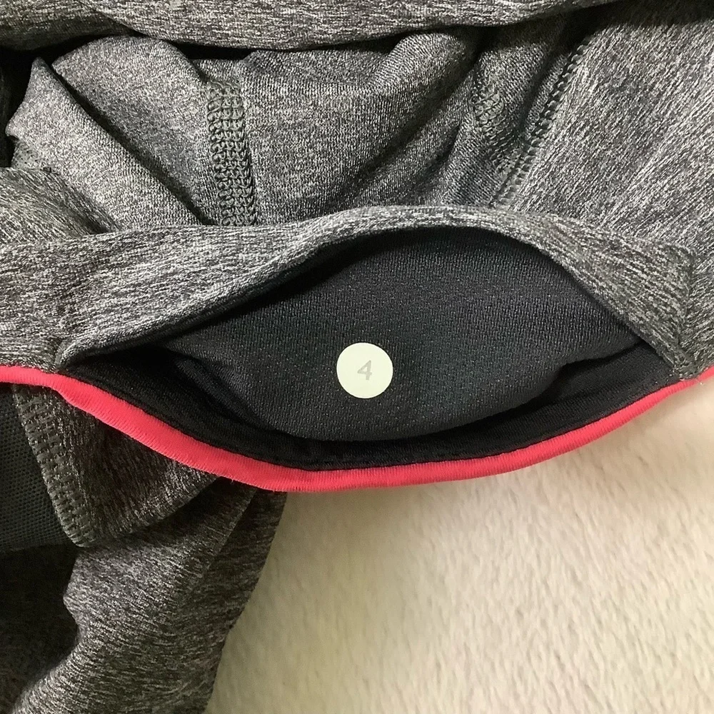 Lululemon Inspire Tight II Sz 4 Heathered Black / Boom Juice / Deep Coal